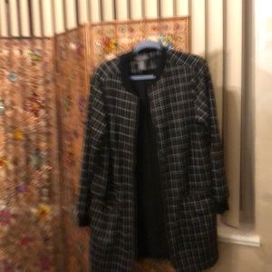 Ladies Plaid Plaid Lined Jacket